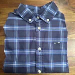 Vineyard Vines Blue Plaid Button Down Shirt